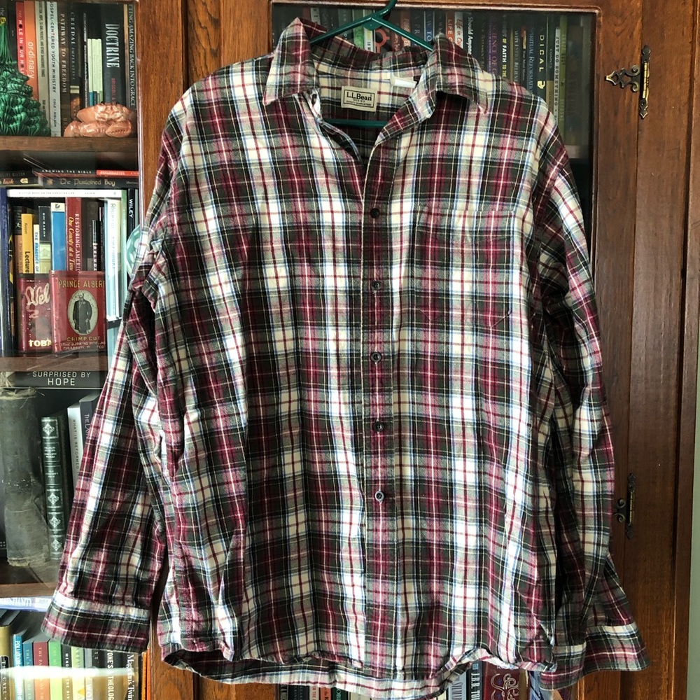 Men’s L.L. Bean Flannel Button-Up, L